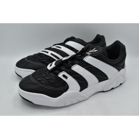 Adidas Mens Size 13 Predator XLG Core Black Leather Basketball Sneakers Shoes - Picture 2 of 12